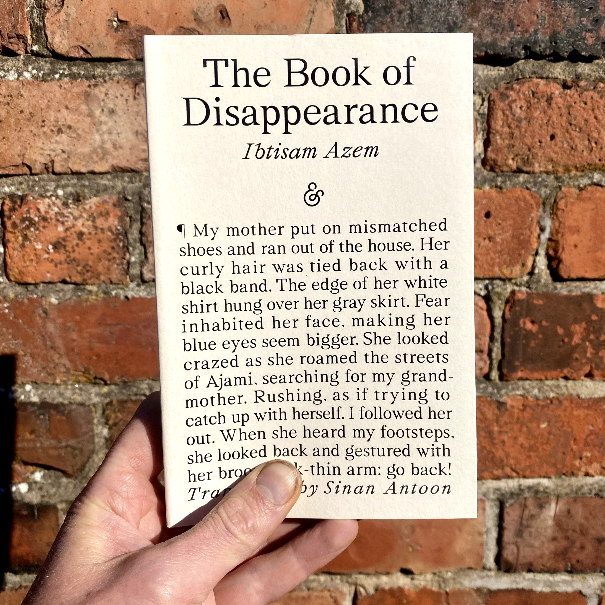 The Book of Disappearance